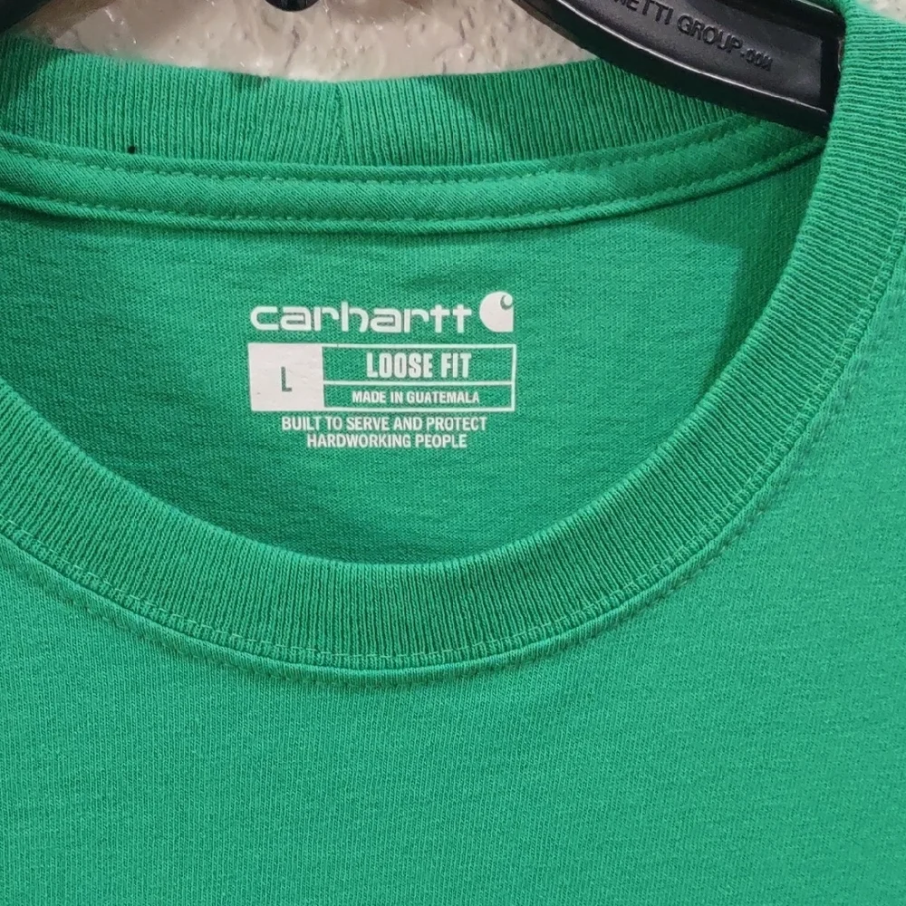 Carhartt Vibrant Green Tee with Pocket - Picture 4 of 15